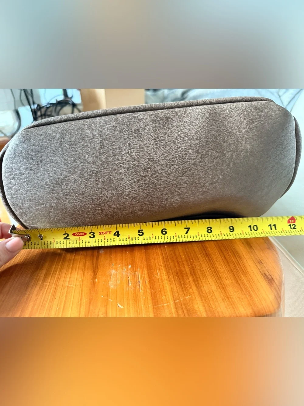 Madison West Taupe Convertible Leather-like Backpack